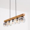 Ripoll Hängeleuchte Glas 15 cm Naturfarben, Schwarz, 5-flammig