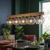 Koyoto Hängeleuchte Glas 15 cm Naturfarben, Schwarz, 5-flammig