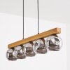 Ripoll Hängeleuchte Glas 15 cm Naturfarben, Schwarz, 5-flammig