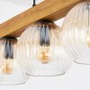 Koyoto Hängeleuchte Glas 15 cm Naturfarben, Schwarz, 5-flammig