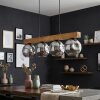 Ripoll Hängeleuchte Glas 15 cm Naturfarben, Schwarz, 4-flammig