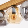 Ripoll Hängeleuchte Glas 15 cm Naturfarben, Schwarz, 4-flammig
