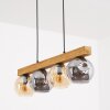 Ripoll Hängeleuchte Glas 15 cm Naturfarben, Schwarz, 4-flammig