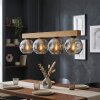Ripoll Hängeleuchte Glas 15 cm Naturfarben, Schwarz, 4-flammig