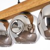 Ripoll Hängeleuchte Glas 15 cm Naturfarben, Schwarz, 4-flammig