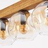 Ripoll Hängeleuchte Glas 15 cm Naturfarben, Schwarz, 4-flammig