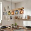 Ripoll Hängeleuchte Glas 15 cm Naturfarben, Schwarz, 4-flammig