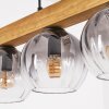 Koyoto Hängeleuchte Glas 15 cm Naturfarben, Schwarz, 4-flammig