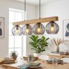 Koyoto Hängeleuchte Glas 15 cm Naturfarben, Schwarz, 4-flammig