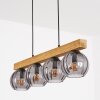 Koyoto Hängeleuchte Glas 15 cm Naturfarben, Schwarz, 4-flammig