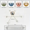 Koyoto Deckenleuchte Glas 15 cm Sandfarben, 6-flammig