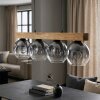 Ripoll Hängeleuchte Glas 15 cm Naturfarben, Schwarz, 4-flammig