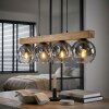 Ripoll Hängeleuchte Glas 15 cm Naturfarben, Schwarz, 4-flammig