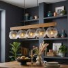 Ripoll Hängeleuchte Glas 15 cm Naturfarben, Schwarz, 5-flammig