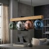 Ripoll Hängeleuchte Glas 15 cm Naturfarben, Schwarz, 4-flammig