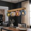 Ripoll Hängeleuchte Glas 15 cm Naturfarben, Schwarz, 4-flammig