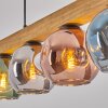 Ripoll Hängeleuchte Glas 15 cm Naturfarben, Schwarz, 4-flammig