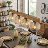 Ripoll Hängeleuchte Glas 15 cm Naturfarben, Schwarz, 4-flammig