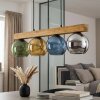 Koyoto Hängeleuchte Glas 15 cm Naturfarben, Schwarz, 4-flammig