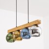 Koyoto Hängeleuchte Glas 15 cm Naturfarben, Schwarz, 4-flammig