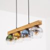 Koyoto Hängeleuchte Glas 15 cm Naturfarben, Schwarz, 4-flammig
