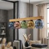 Koyoto Hängeleuchte Glas 15 cm Naturfarben, Schwarz, 5-flammig