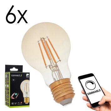 LED E27 6er Set 5,5 Watt 2200 Kelvin 500 Lumen