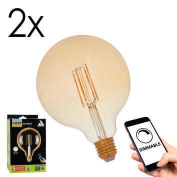 LED E27 2er Set 6 Watt 2200 Kelvin 650 Lumen