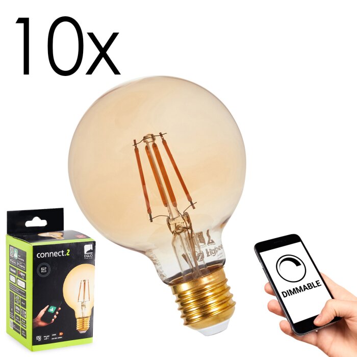 LED E27 10er Set 5,5 Watt 2200 Kelvin 500 Lumen