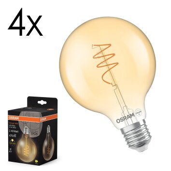 LED E27 4er Set 3,4 Watt 2700 Kelvin 470 Lumen