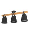 Eglo Leuchten BOYLE Deckenleuchte Braun, Schwarz, 3-flammig