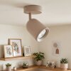Lemak LED Deckenspot sandfarben, dreh- und schwenkbarer Deckenstrahler