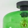 Boza Retro Deckenlampe mit grünem Glasschirm Ø 28 cm, E27, Vintage