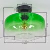 Moderne Kugel-Deckenleuchte Boza mit grünem Farbverlauf, Glasschirm ø 28 cm, E27