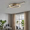 Nemil LED Deckenleuchte Wohnzimmer modern mit Ringdesign und Lichtfarbwechsel