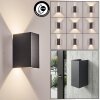 Hoods LED Außenwandleuchte Up Down anthrazit IP44 mit verstellbarem Lichtkegel
