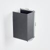 LED Hoods Außenwandleuchte Up Down 2er-Set IP44 mit einstellbarem Lichtkegel
