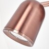 Lemak LED Wandspot GU10 in Bronze, dreh- und schwenkbarer Metallspot für innen