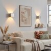 Moderne Up-&-Down-Wandleuchte Badajoz im 2er-Set, mit Lichtkegeln nach oben und unten