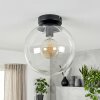 Moderne Kugelleuchte Gastor mit klarem Glasschirm ø 25 cm und runder Deckenhalterung, E27