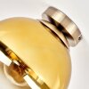Vintage-Kugelleuchte Gastor mit goldfarbenem Glasschirm mit Farbverlauf, ø 25 cm, E27