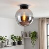 Gastor Rauchglas Deckenleuchte Kugel Ø 25 cm, E27 Glas-Deckenlampe modern