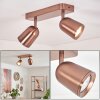 Lemak LED Deckenspot in Bronze, 2-flammiger Deckenstrahler dreh- und schwenkbar
