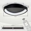 LED-Deckenleuchte Rimon dimmbar per Fernbedienung, Lichtfarbe einstellbar 2700-6500 Kelvin
