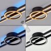 Narok dimmbare LED Deckenleuchte mit Fernbedienung, Ring & Lichtleisten