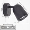 Lemak LED Wandleuchte GU10 aus Metall, dreh- und schwenkbarer Wandspot als Leselampe