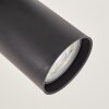 Velani LED Deckenleuchte Holz-Metall, naturfarbene Basis, 2 verstellbare Spots