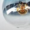 Gastor Deckenleuchte mit bunten Glasschirmen, 4-flammige Kugelleuchte
