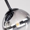 Chehalis Rauchglas-Deckenleuchte mit Glaskugeln Ø 12/15 cm, 4-flammig, G9