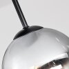Moderne Kugelleuchte Gastor mit vier klaren und rauchfarbenen Glasschirmen ø 15 cm